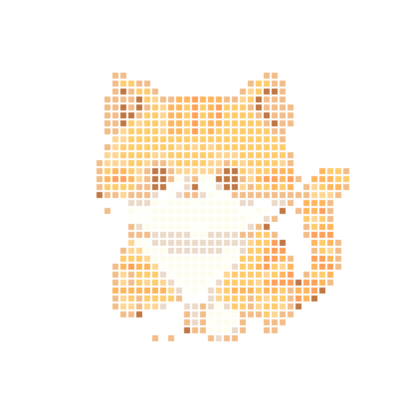 软萌可爱的卡通小橘猫 模样乖巧讨喜