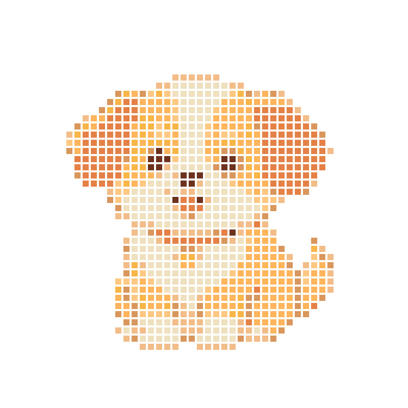 开心吐舌的呆萌卡通小奶狗插画