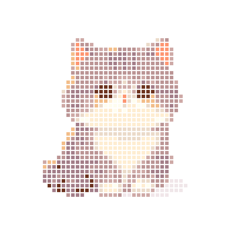 圆滚滚软萌的卡通灰斑小猫咪