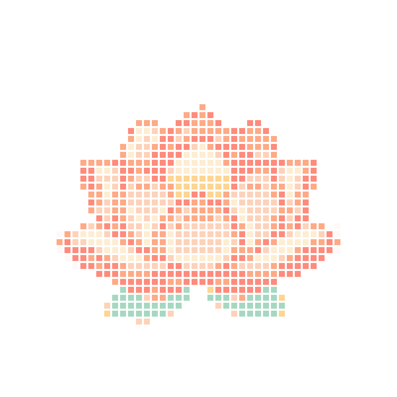 清新雅致的卡通粉色莲花插画